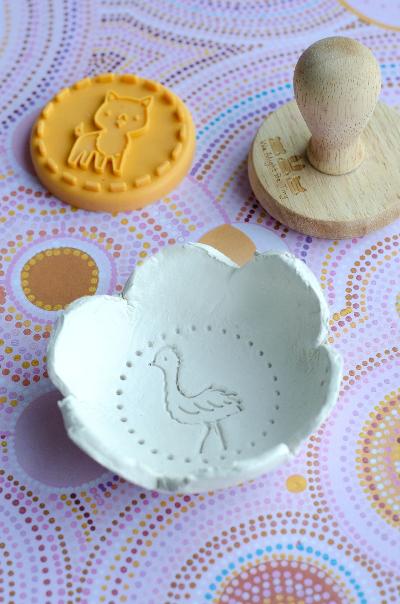 How to Make Trinket Dishes with Air-Dry Clay + Shapes Template