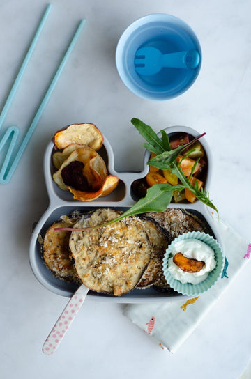 Crispy Garlic and Basil Eggplant