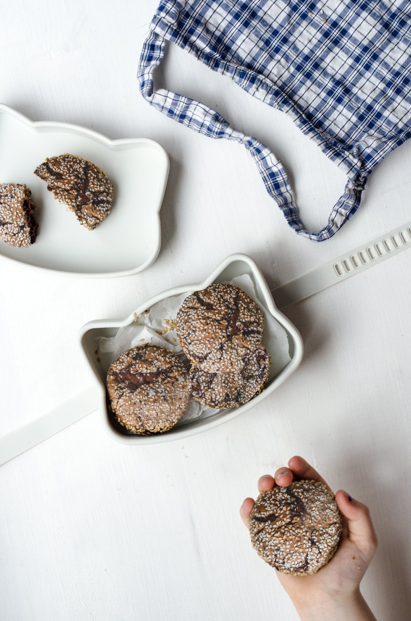 Tahini Choc Cookies