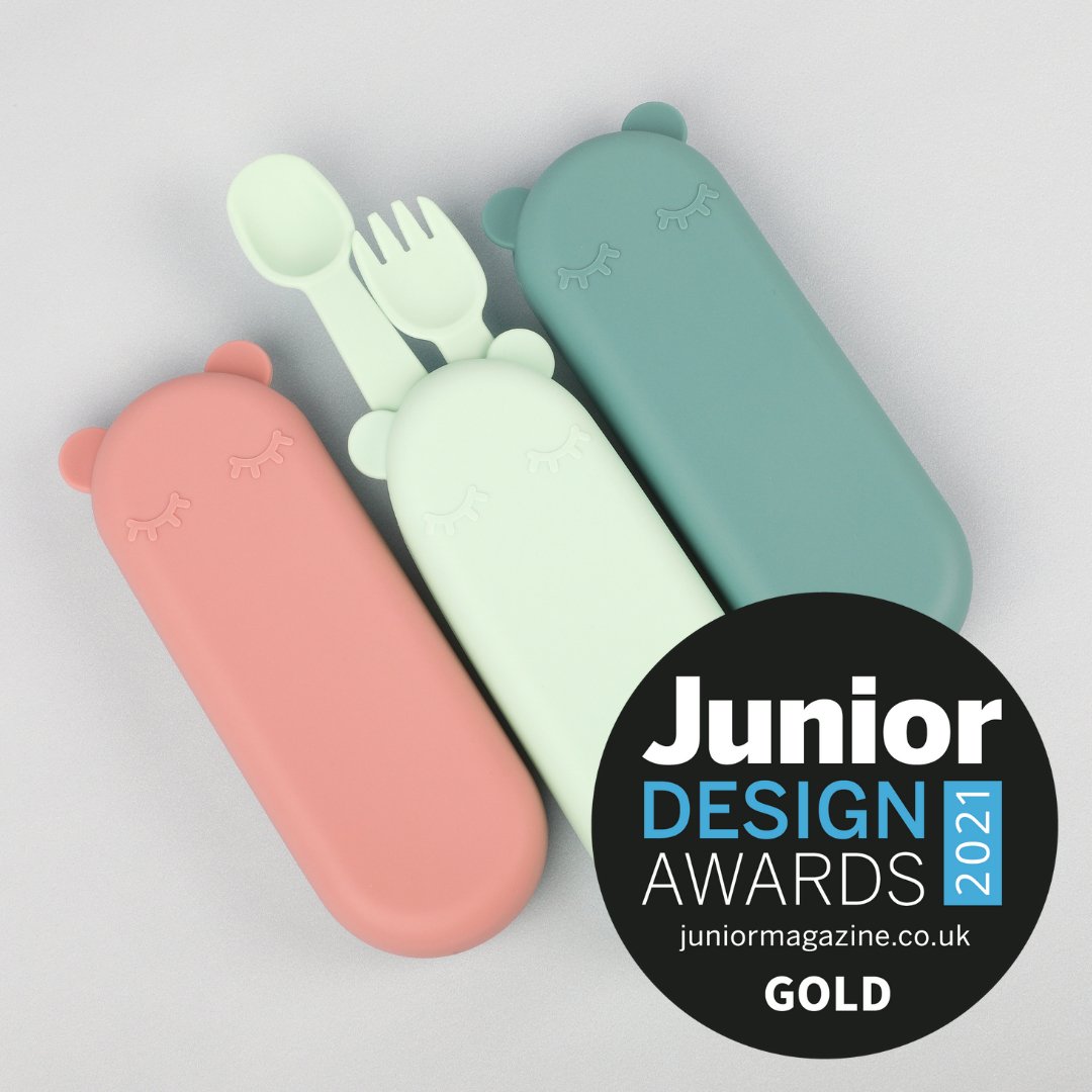 First Foods Baby Utensils Mint Pink Blue