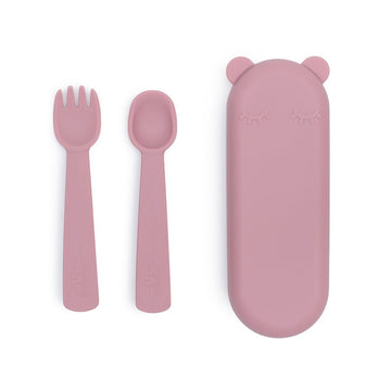 Feedie® Fork & Spoon Set - Dusty Rose (CLEARANCE)