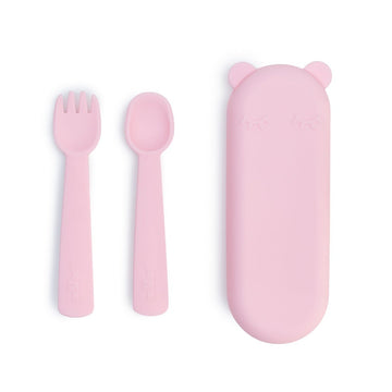 Feedie® Fork & Spoon Set - Powder Pink (CLEARANCE)