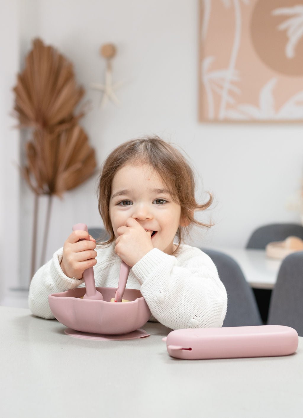 Feedie® Fork & Spoon Set - Dusty Rose (CLEARANCE)