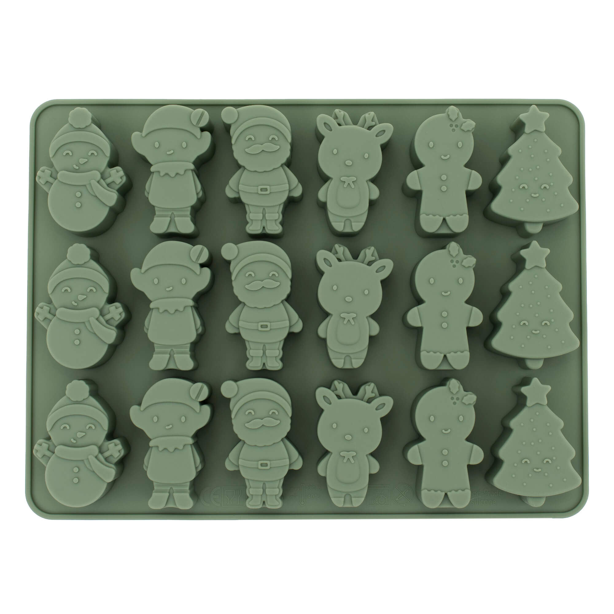 Christmas Mini Poddies® - Chocolate Mould - Sage