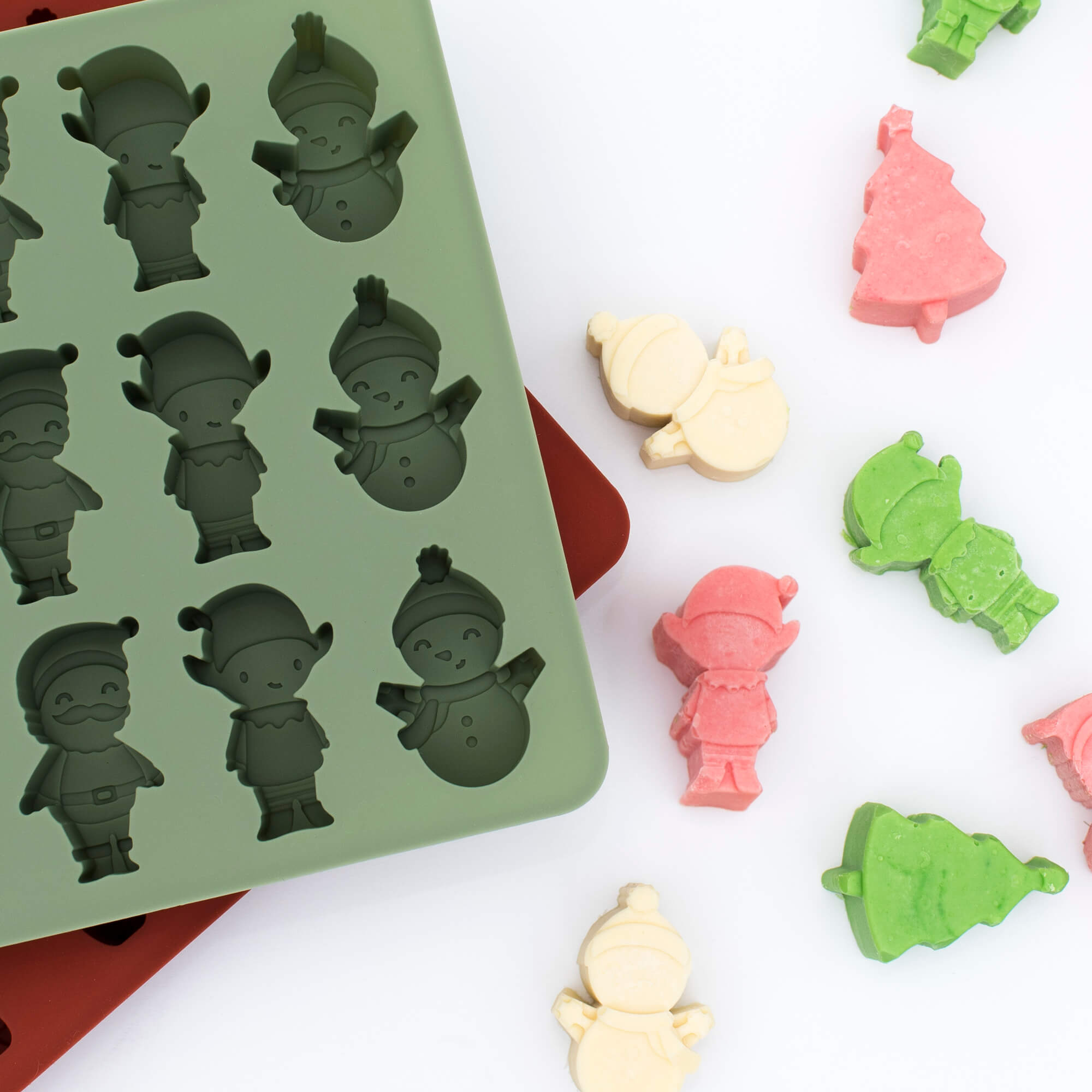 Christmas Mini Poddies® - Chocolate Mould - Sage