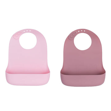 Catchie Bibs® 2.0 - Dusty Rose & Powder Pink