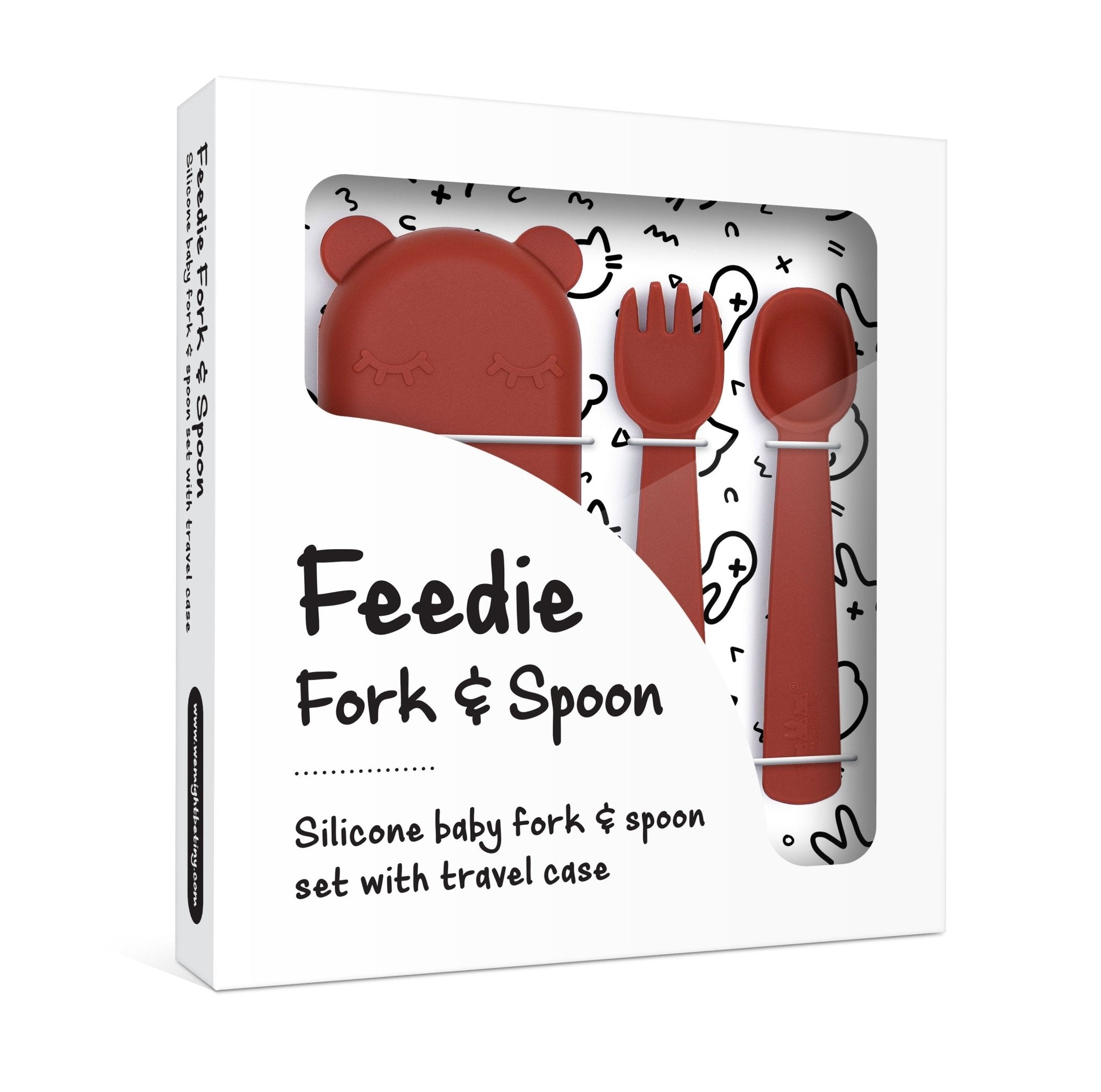 Feedie® Fork & Spoon Set - Rust