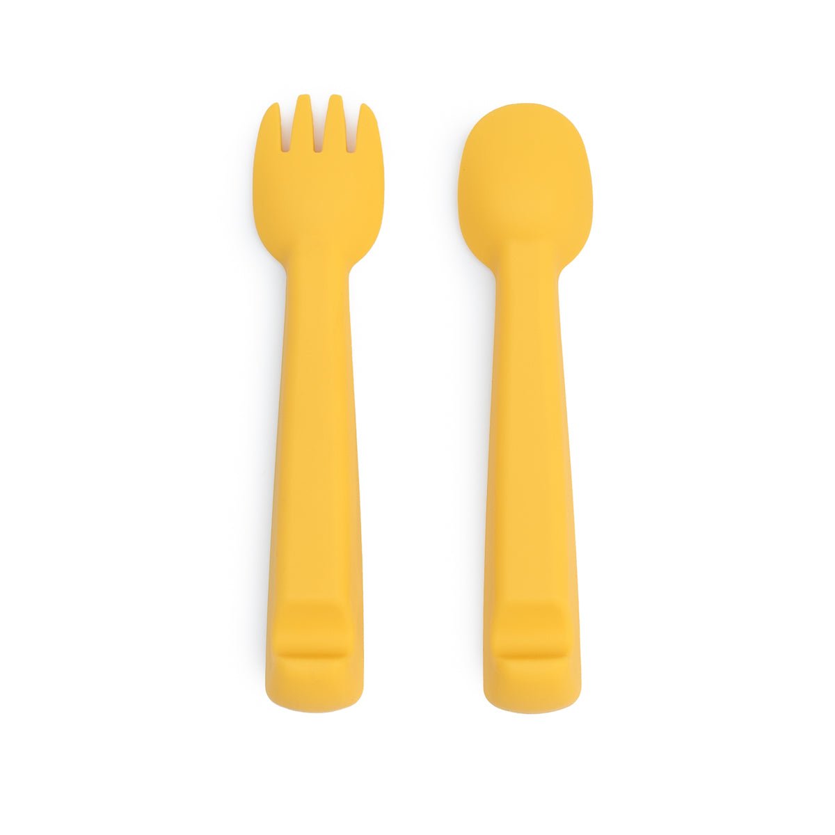 Feedie® Fork & Spoon Set - Yellow