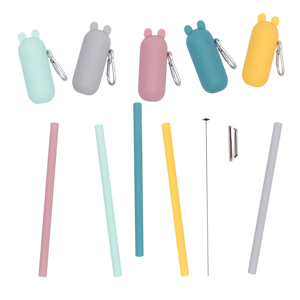 Reusable Bubble Tea Straws in Blue Dusk