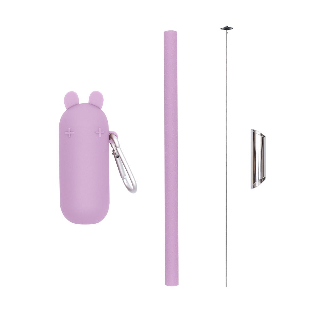 Keepie + Bubble Tea Straw Set - Lilac