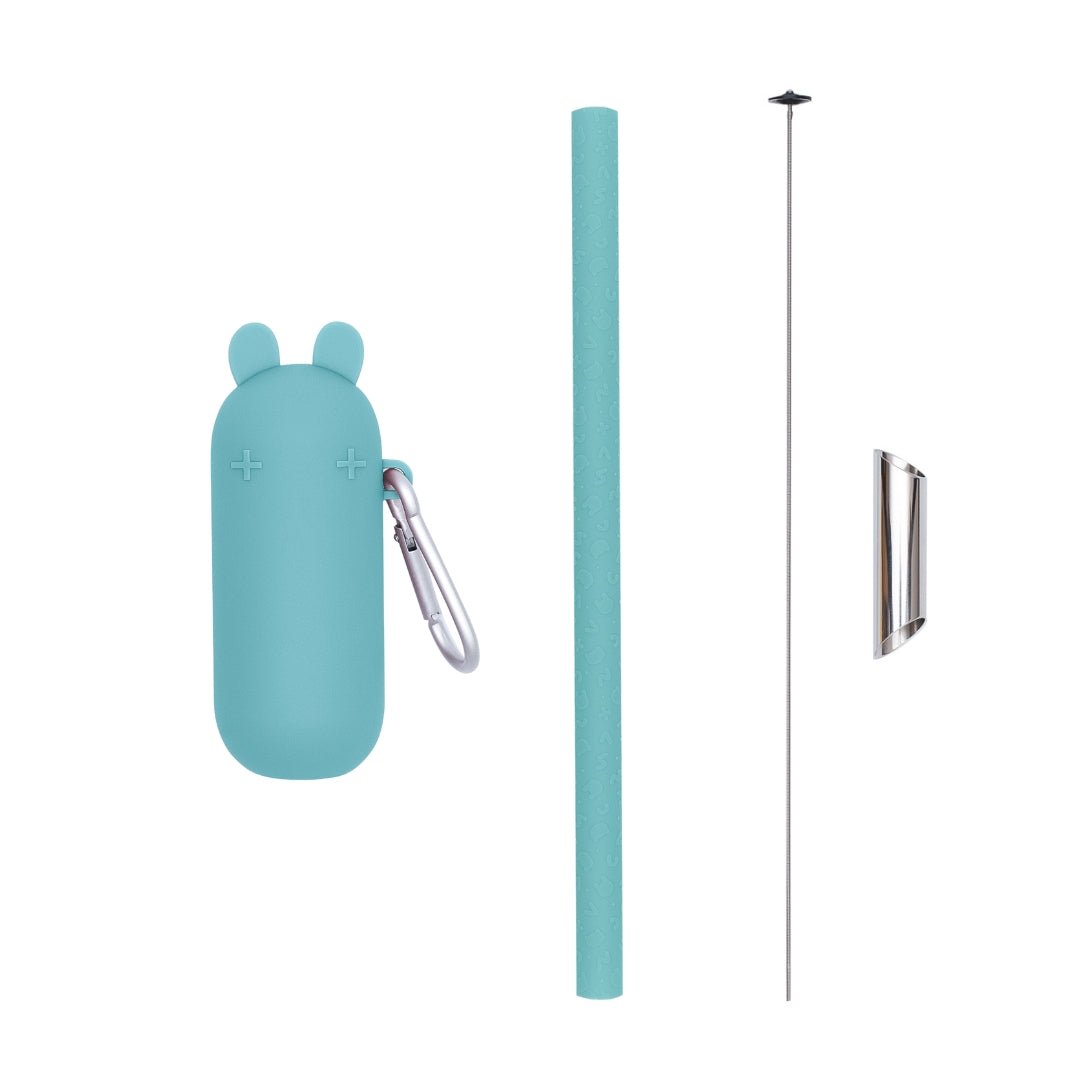 Keepie + Bubble Tea Straw Set - Pistachio