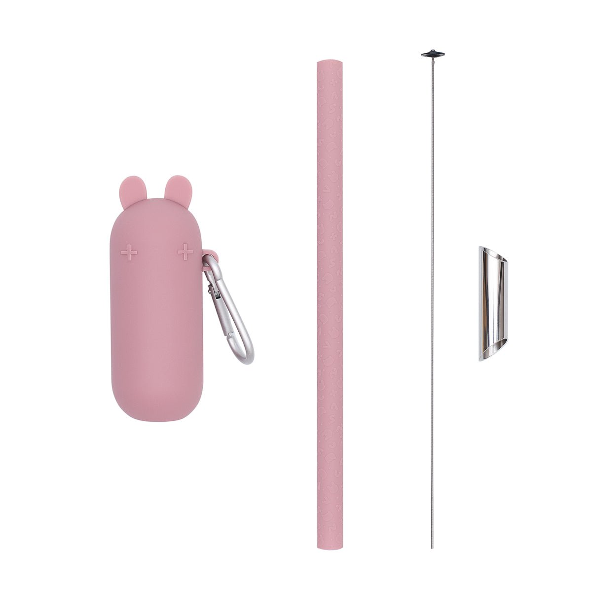 Reusable Bubble Tea Straws in Dusty Rose