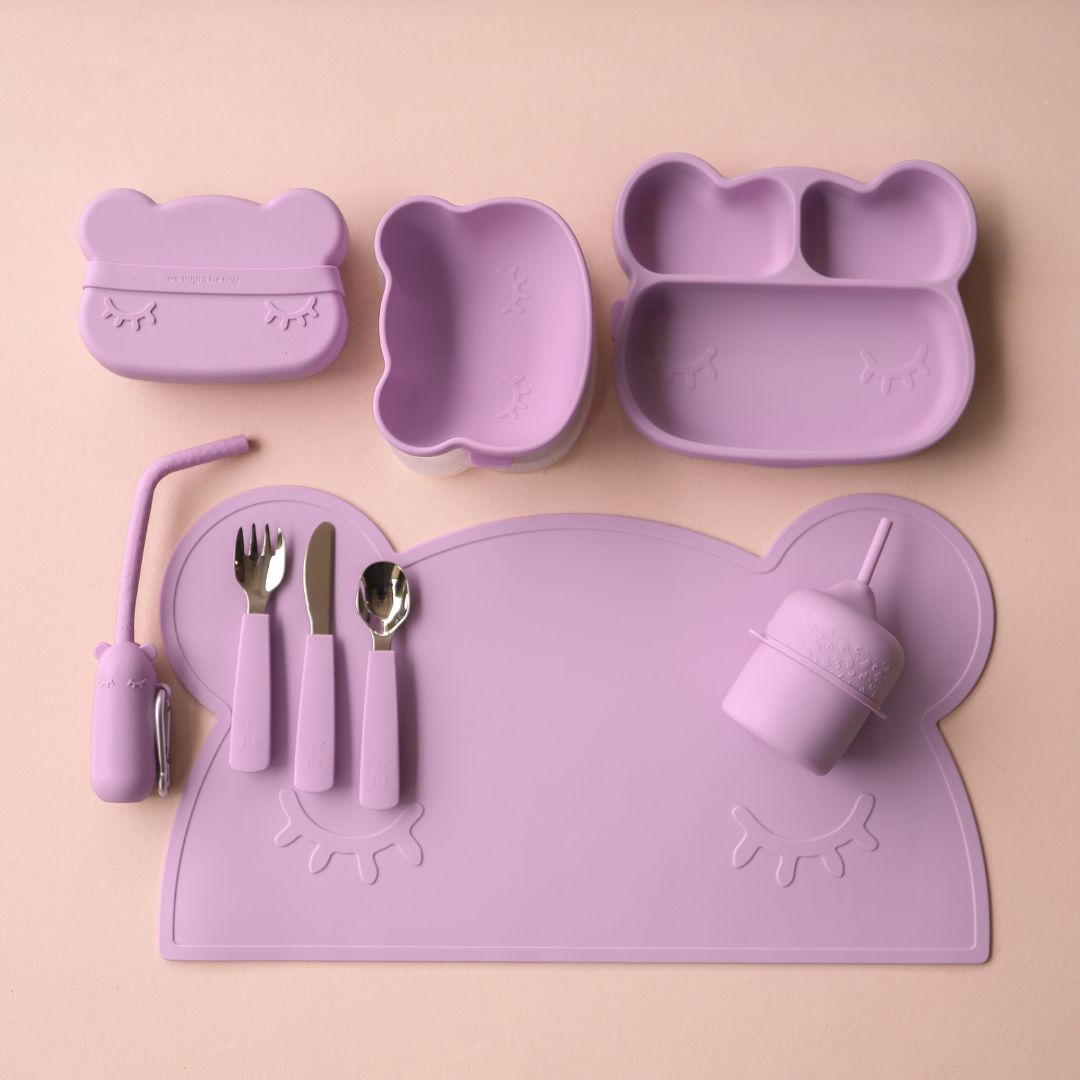 Bear Stickie® Plate - Lilac