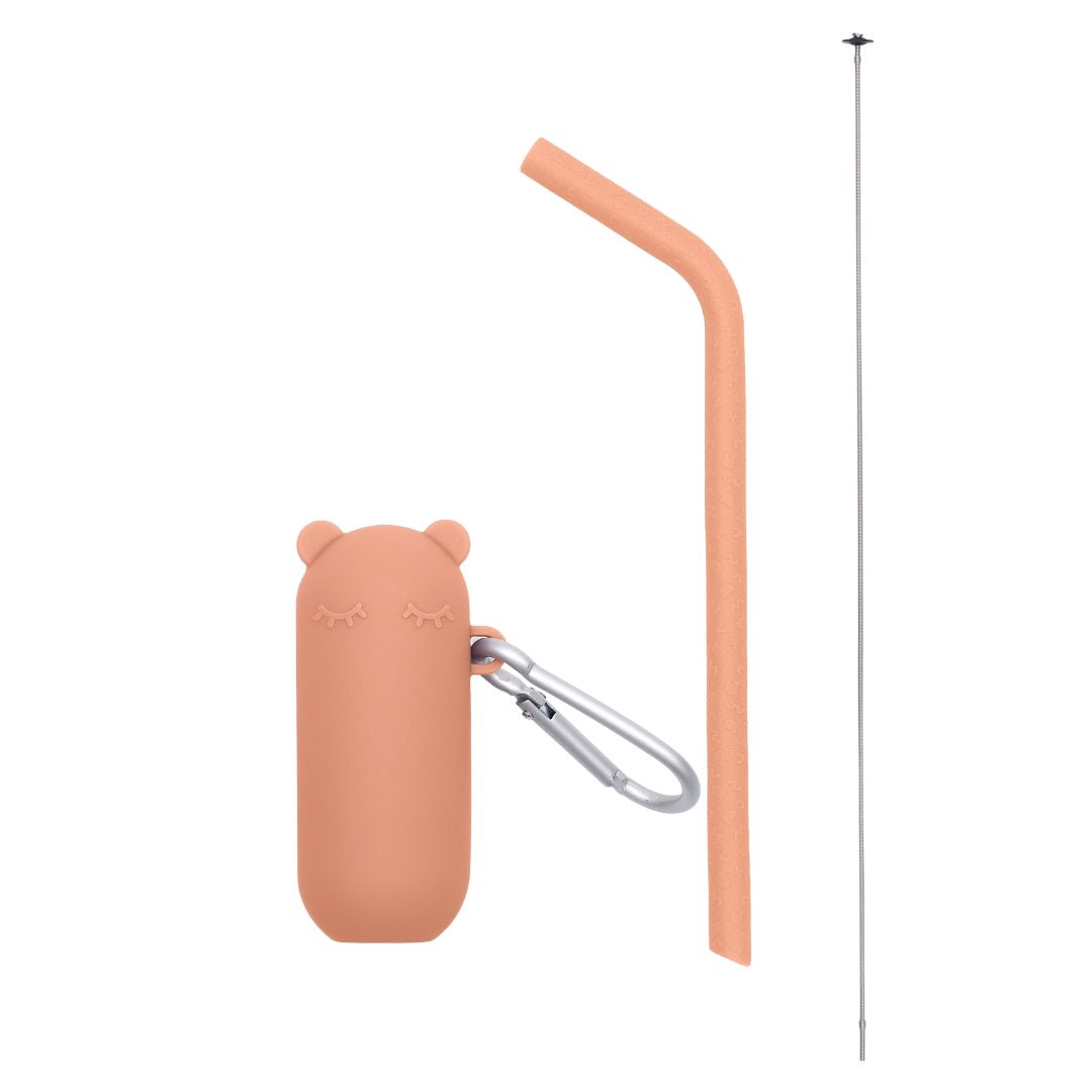 Keepie + Straw Set - Dark Peach