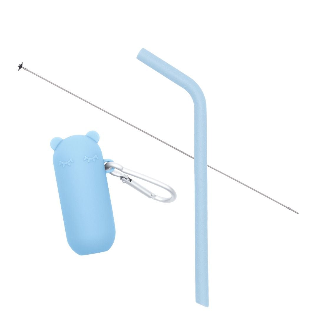 Keepie + Straw Set - Powder Blue