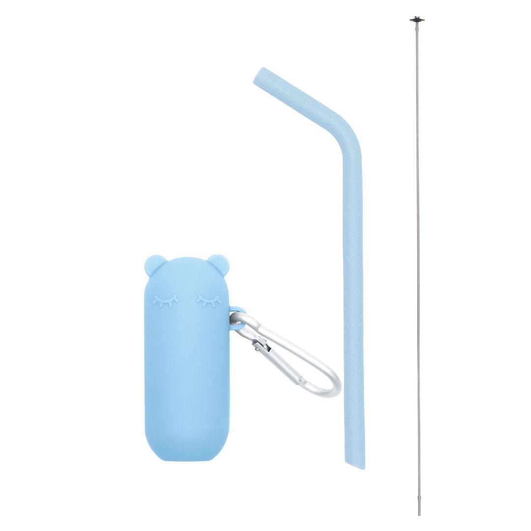 Keepie + Straw Set - Powder Blue