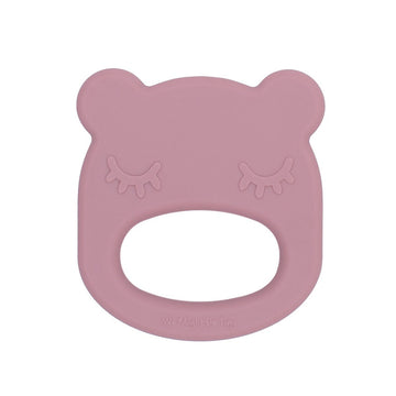 Our silicone bear teething ring in Dusty Rose