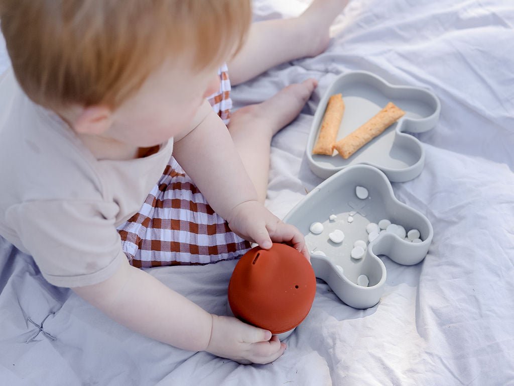 The Sippie Lid - The No-Spill Sippy Cup Lid with Straw in Rust