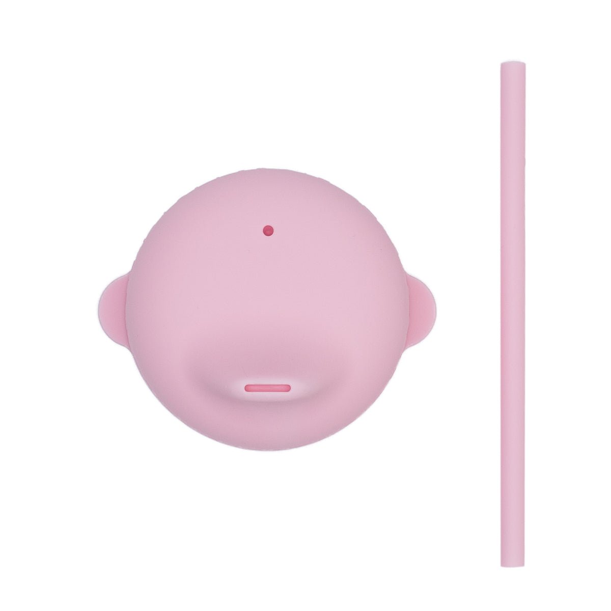 The Sippie Lid - The No-Spill Sippy Cup Lid with Straw in Powder Pink