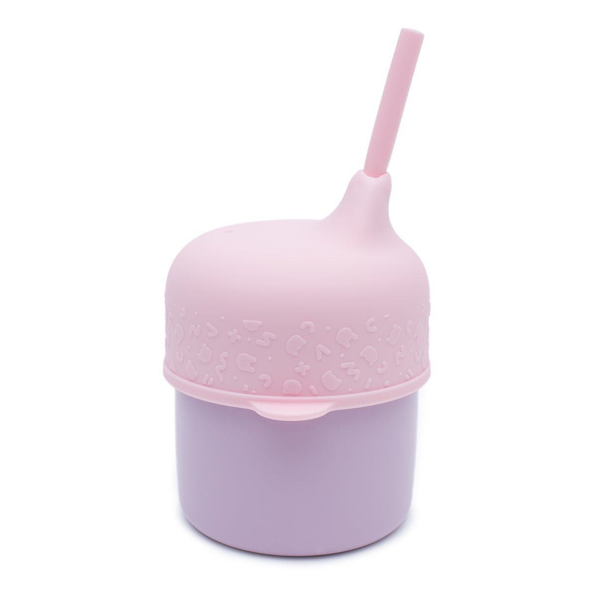 The Sippie Lid - The No-Spill Sippy Cup Lid with Straw in Powder Pink