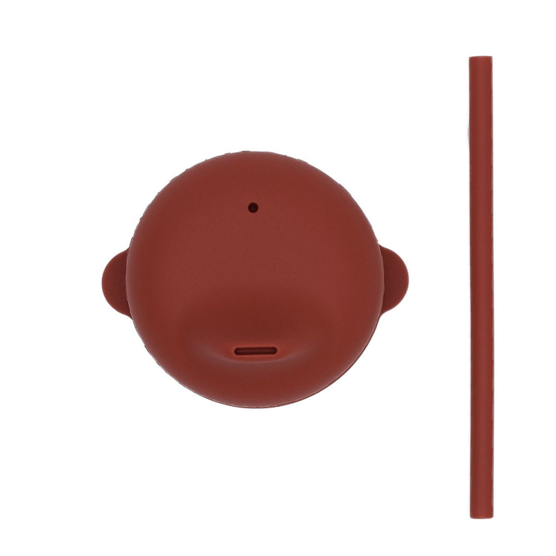 The Sippie Lid - The No-Spill Sippy Cup Lid with Straw in Rust