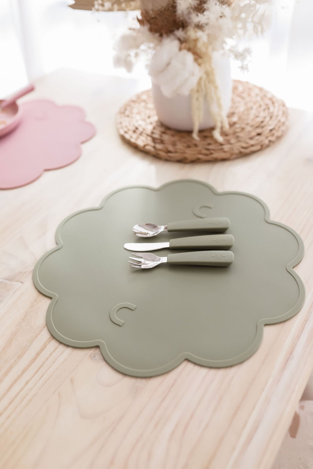 Toddler Cutlery Set in Sage